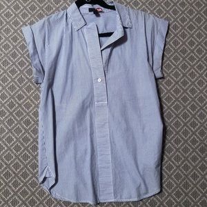 Jcrew Blue and White Button Down